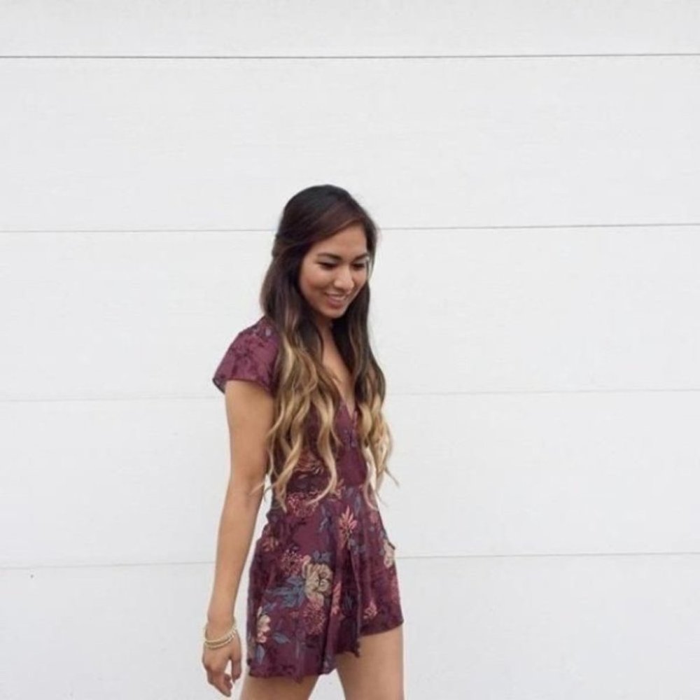 Kimchi Blue Anita Ruffle-Front Skort Romper View 3